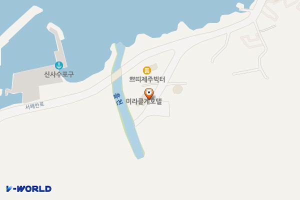 (주)미라클 위치 지도 — 제주특별자치도 제주시 서해안로 346-14