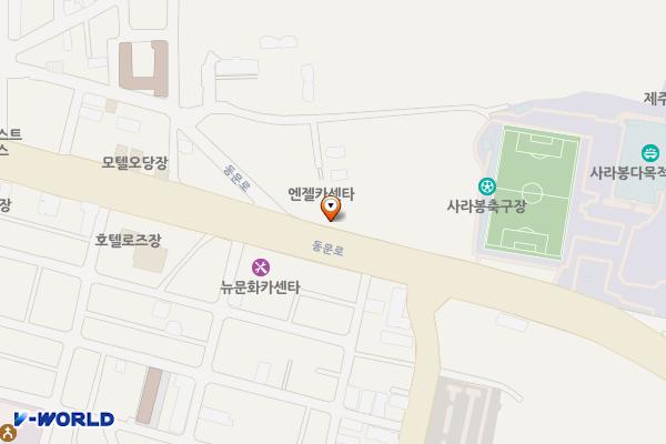 기아 동제주지점 위치 지도 — 제주특별자치도 제주시 동문로 153