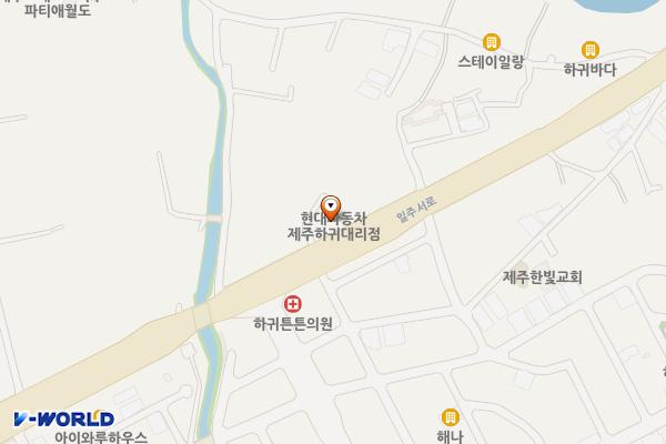 현대자동차 제주하귀대리점 위치 지도 — 제주특별자치도 제주시 애월읍 일주서로 7179