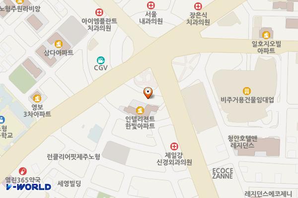 제주은행 본점 위치 지도 — 제주특별자치도 제주시 노형동 3780-3
