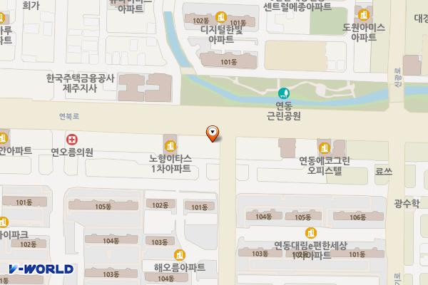 제주은행 연북로지점 위치 지도 — 제주특별자치도 제주시 연북로 54
