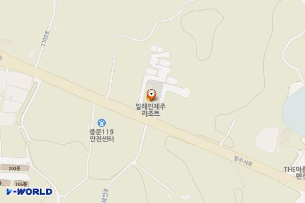 주식회사일레인 위치 지도 — 제주특별자치도 서귀포시 일주서로 660