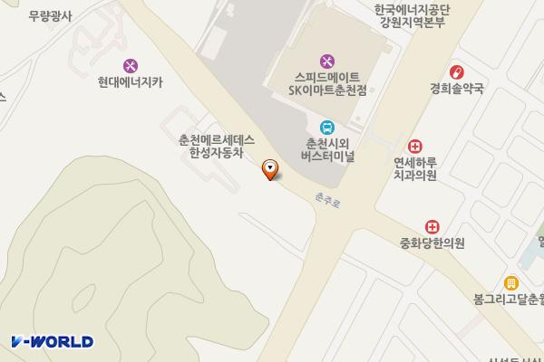 삼성스토어 춘천 위치 지도 — 강원특별자치도 춘천시 경춘로 2333
