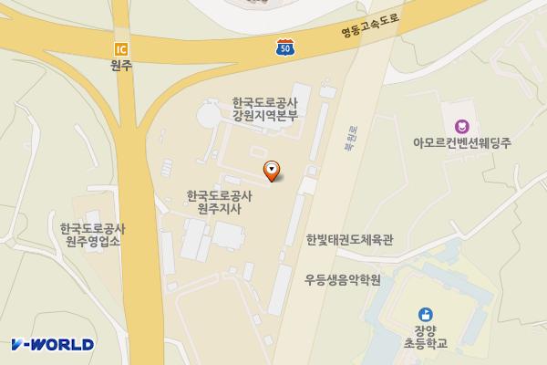 한국도로공사 강원본부 위치 지도 — 강원특별자치도 원주시 북원로 2873