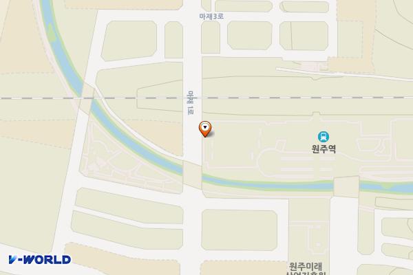코레일 원주역 위치 지도 — 강원특별자치도 원주시 북원로 1860