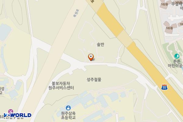 삼성스토어 원주 위치 지도 — 강원특별자치도 원주시 무실밤골길 29