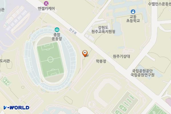 원주모범운전자회 주차장 위치 지도 — 강원특별자치도 원주시 단구로 152-1