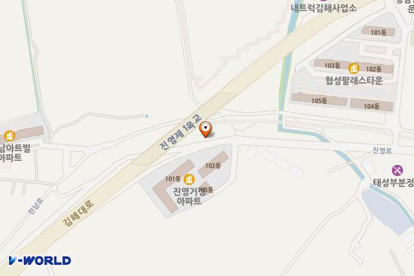 진영 거성아파트 위치 지도 — 경상남도 김해시 진영읍 진영리 625-1
