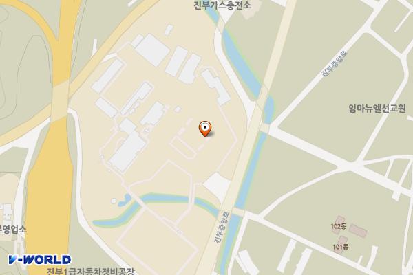 한국도로공사 대관령지사 위치 지도 — 강원특별자치도 평창군 진부면 진부중앙로 203-5
