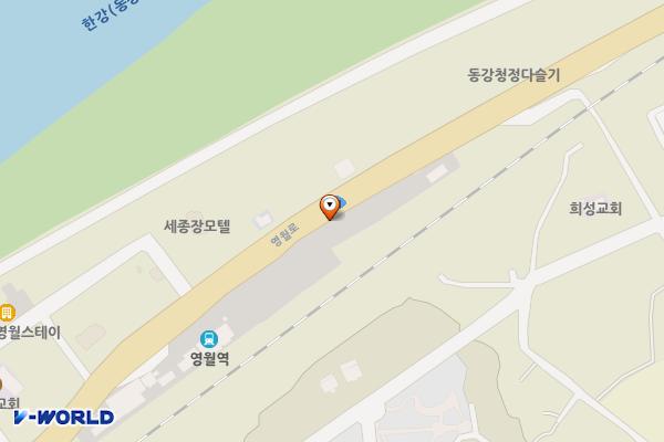 코레일 영월역 위치 지도 — 강원특별자치도 영월군 영월읍 영월로 2106
