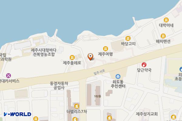 맥도날드 외도DT점 위치 지도 — 제주특별자치도 제주시 일주서로 7339