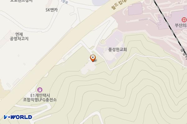 부산개인택시운송사업조합 위치 지도 — 부산 연제구 월드컵대로 399