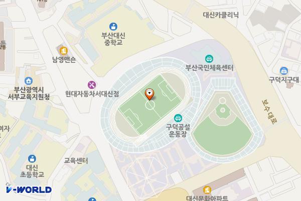 구덕운동장 위치 지도 — 부산광역시 서구 망양로 57