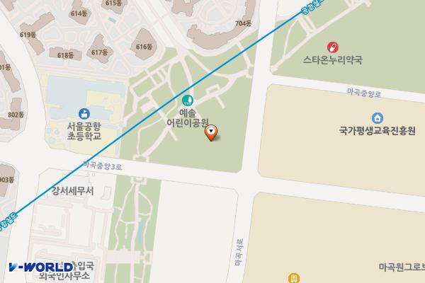 동익드미라벨 위치 지도 — 서울특별시 강서구 마곡서로 101