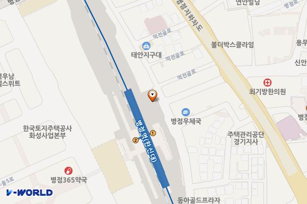 코레일 병점역 위치 지도 — 경기도 화성시 떡전골로 103-1