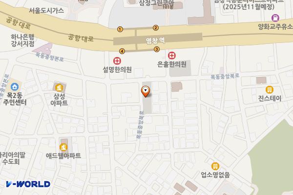 목2동 월촌 공영주차장 위치 지도 — 서울특별시 양천구 목동중앙북로 104