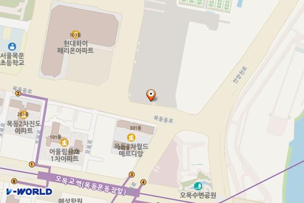 목동 공영주차장 위치 지도 — 서울특별시 양천구 안양천로 909