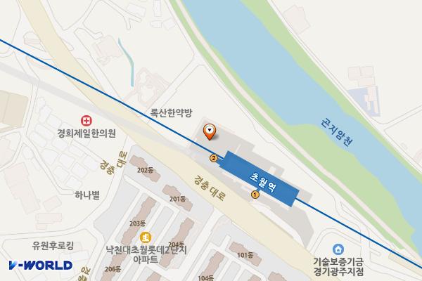 코레일 초월역 위치 지도 — 경기도 광주시 초월읍 경충대로 1066