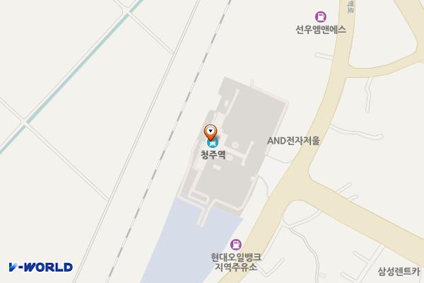 코레일 청주역 위치 지도 — 충청북도 청주시 흥덕구 청주역로 363