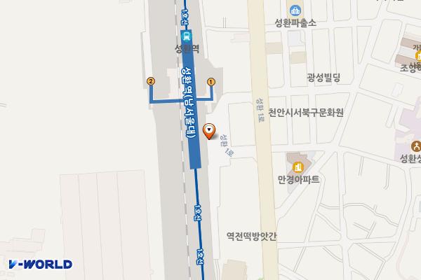 코레일 성환역 위치 지도 — 충청남도 천안시 서북구 성환읍 성환1로 237-5