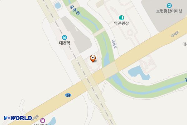 코레일 대천역 위치 지도 — 충청남도 보령시 대해로 116