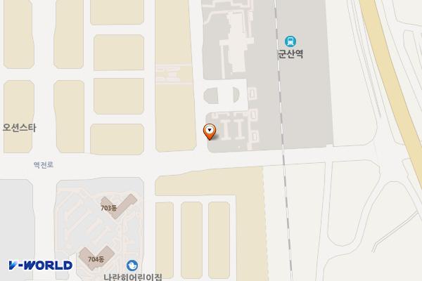 코레일 군산역 위치 지도 — 전북특별자치도 군산시 내흥2길 197