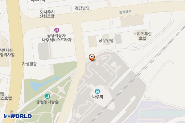 코레일 나주역 위치 지도 — 전남광주통합특별시 나주시 나주역길 56
