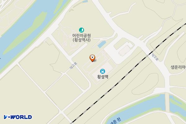 코레일 횡성역 위치 지도 — 강원특별자치도 횡성군 횡성읍 덕고로 591