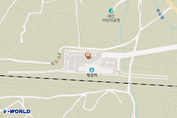 코레일 평창역 위치 지도 — 강원특별자치도 평창군 용평면 평창대로 1715