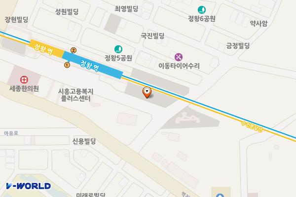 코레일 정왕역 위치 지도 — 경기도 시흥시 마유로418번길 15