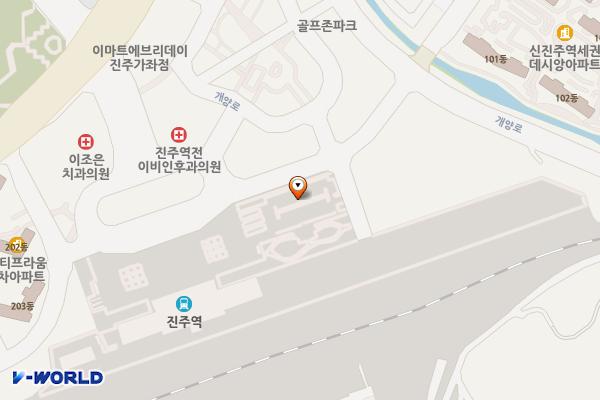코레일 진주역 위치 지도 — 경상남도 진주시 진주역로 130