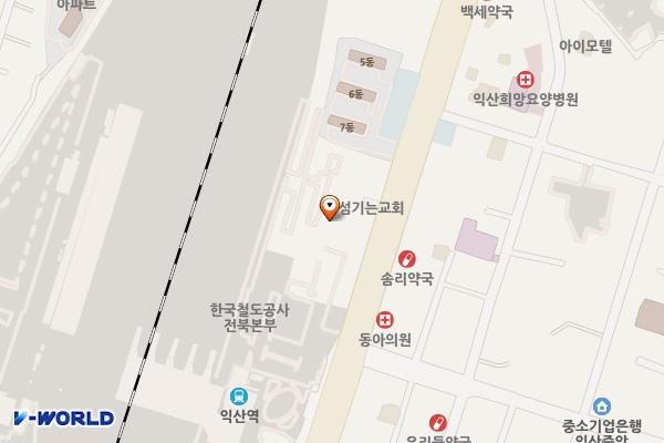 코레일 익산역(동측) 위치 지도 — 전북특별자치도 익산시 익산대로 153