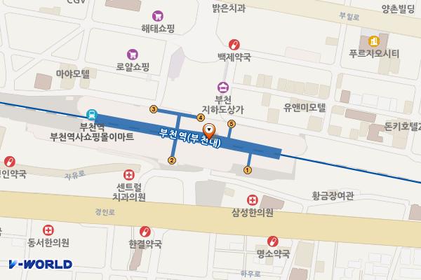 코레일 부천역 위치 지도 — 경기도 부천시 소사구 부천로 1