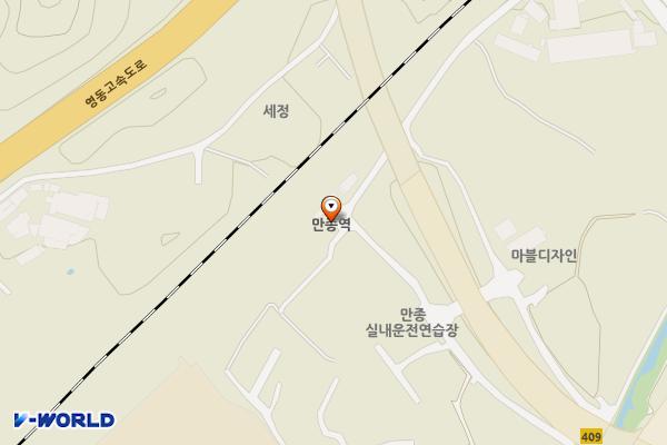 코레일 만종역 위치 지도 — 강원특별자치도 원주시 호저면 운동들1길 33