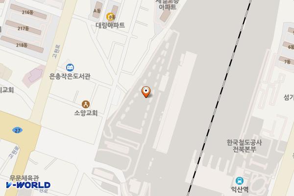 코레일 익산역(서측) 위치 지도 — 전북특별자치도 익산시 익산대로 153