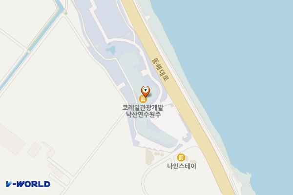코레일 낙산연수원 주차장 위치 지도 — 강원특별자치도 양양군 강현면 동해대로 3457