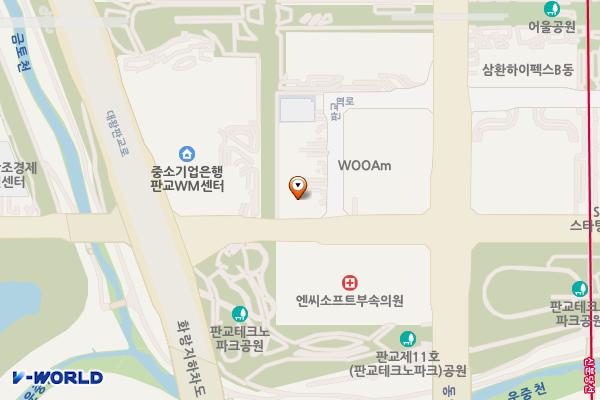 시공테크 위치 지도 — 경기도 성남시 분당구 판교역로 225-20
