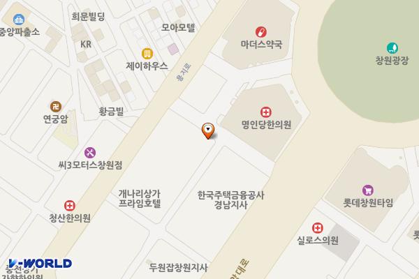 삼성스토어 창원 위치 지도 — 경상남도 창원시 성산구 용지로 112