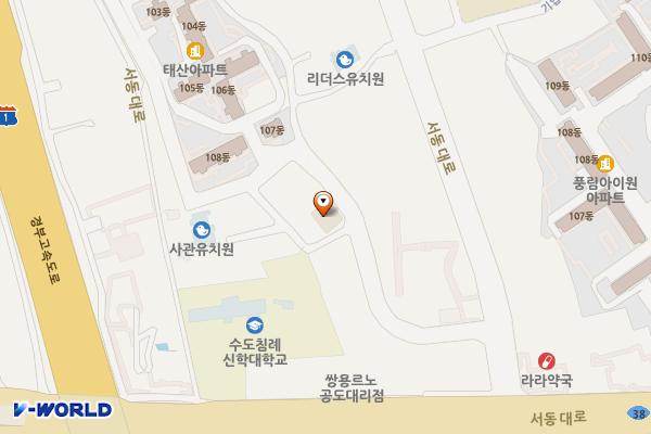 기아 안평대리점 위치 지도 — 경기도 안성시 공도읍 벚꽃길 25-2