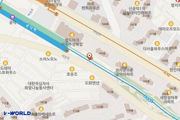 공항철도 공덕역 위치 지도 — 서울특별시 마포구 새창로 37
