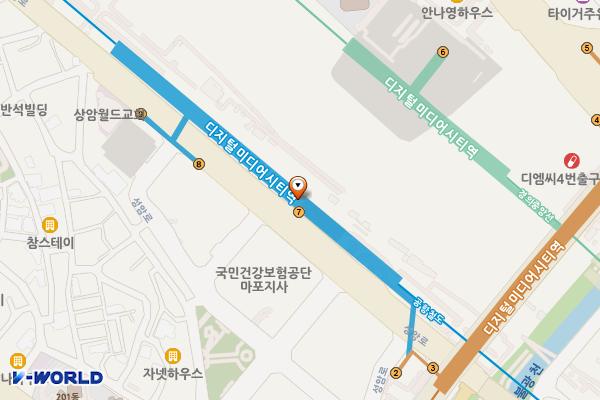 공항철도 디지털미디어시티역 위치 지도 — 서울특별시 마포구 성암로 지하184