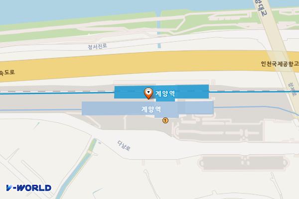 공항철도 계양역 위치 지도 — 인천광역시 계양구 다남로 24