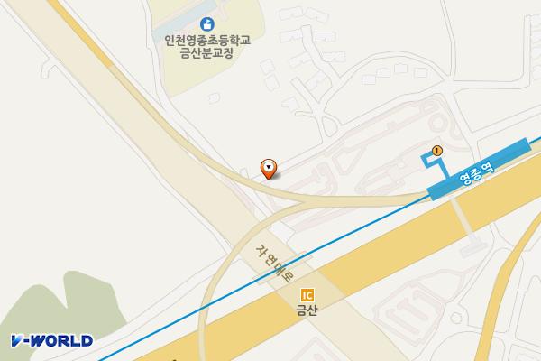 공항철도 영종역 위치 지도 — 인천광역시 영종구 백운로414번길 75