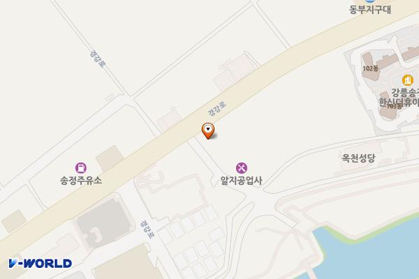 맥도날드 강릉송정DT점 위치 지도 — 강원특별자치도 강릉시 송정동 546-4