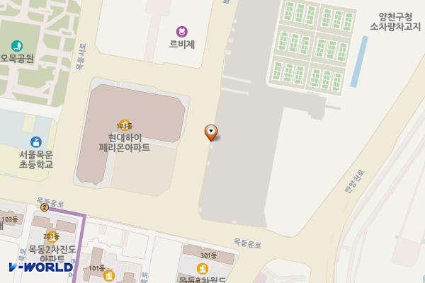 목동 공영주차장2 위치 지도 — 서울특별시 양천구 안양천로 909