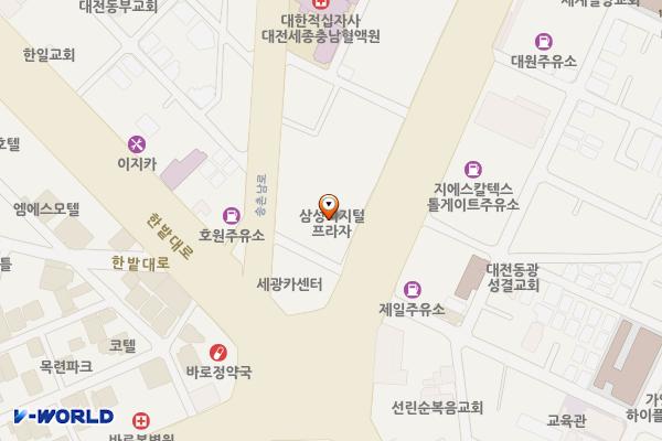 삼성스토어 동대전 위치 지도 — 대전광역시 대덕구 동서대로 1751
