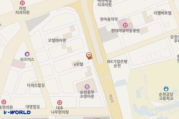 연향 제7공영주차장 위치 지도 — 전라남도 순천시 연향동 1431