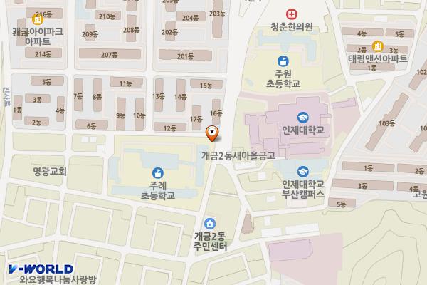 주례초등학교 공영주차장 위치 지도 — 부산광역시 부산진구 진사로61번길 28-7
