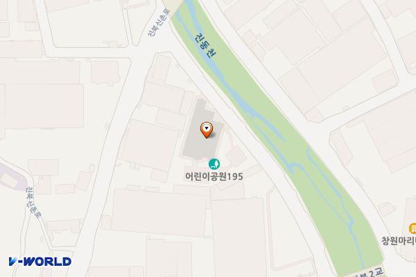 진북일반산업단지 제1공영주차장 위치 지도 — 경상남도 창원시 마산합포구 진북면 신촌리 9-3