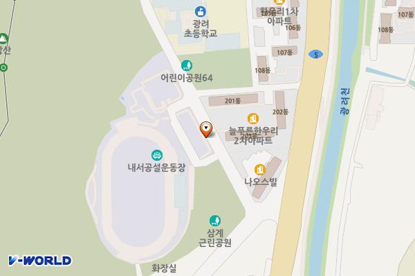 내서운동장 위치 지도 — 경상남도 창원시 마산회원구 내서읍 광려로 8